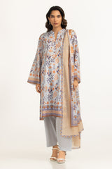 UAE-3PC Lawn Printed Suit IUSTKSD-2091