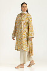 UAE-3PC Lawn Printed Suit IUSTKSD-2097