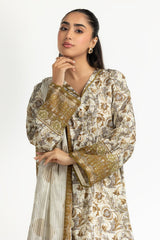 UAE-3PC Lawn Printed Suit IUSTKSD-2098