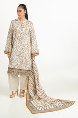 UAE- 3PC Lawn Printed Suit