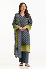 UAE-3PC Lawn Printed Suit
