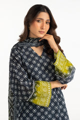 UAE-3PC Lawn Printed Suit