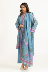 UAE-3PC Lawn Printed Suit IUSTKSD-2118