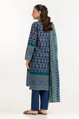 UAE-3PC Lawn Printed Suit IUSTKSD-2120