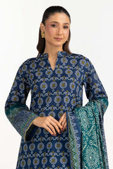 UAE-3PC Lawn Printed Suit IUSTKSD-2120