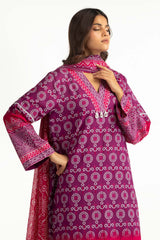 UAE-3PC Lawn Printed Suit