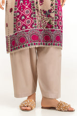 UAE-3PC Lawn Printed Suit IUSTKSD-2144