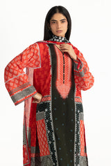 UAE- 3PC Lawn Printed Suit