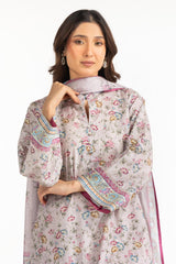 UAE-3PC Lawn Printed Suit IUSTKSD-2165