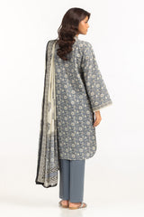 UAE-3PC Lawn Printed Suit