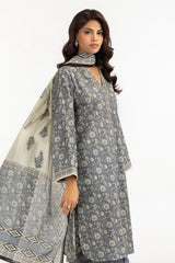 UAE-3PC Lawn Printed Suit