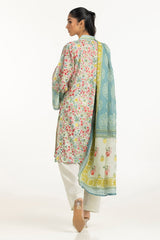 UAE-3PC Lawn Printed Suit IUSTKSD-2171