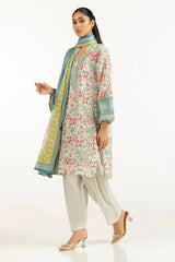 UAE-3PC Lawn Printed Suit IUSTKSD-2171