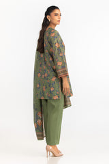 UAE-3PC Lawn Printed Suit IUSTKSD-2201