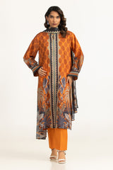 UAE-3PC Lawn Printed Suit IUSTKSD-2203