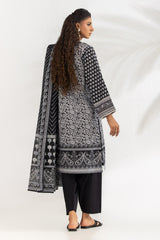 UAE-3PC Lawn Printed Suit