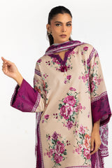 UAE-3PC Lawn Printed Suit IUSTKSD-2227