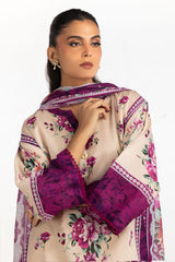UAE-3PC Lawn Printed Suit IUSTKSD-2227