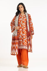 UAE-3PC Lawn Printed Suit