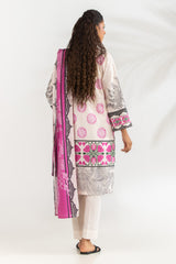 UAE-3PC Lawn Printed Suit