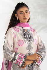 UAE-3PC Lawn Printed Suit