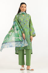 UAE- 3PC Lawn Printed Suit