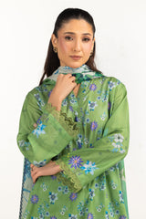 UAE- 3PC Lawn Printed Suit