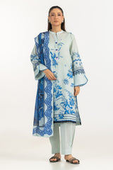 UAE-3PC Lawn Printed Suit