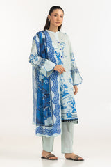 UAE-3PC Lawn Printed Suit