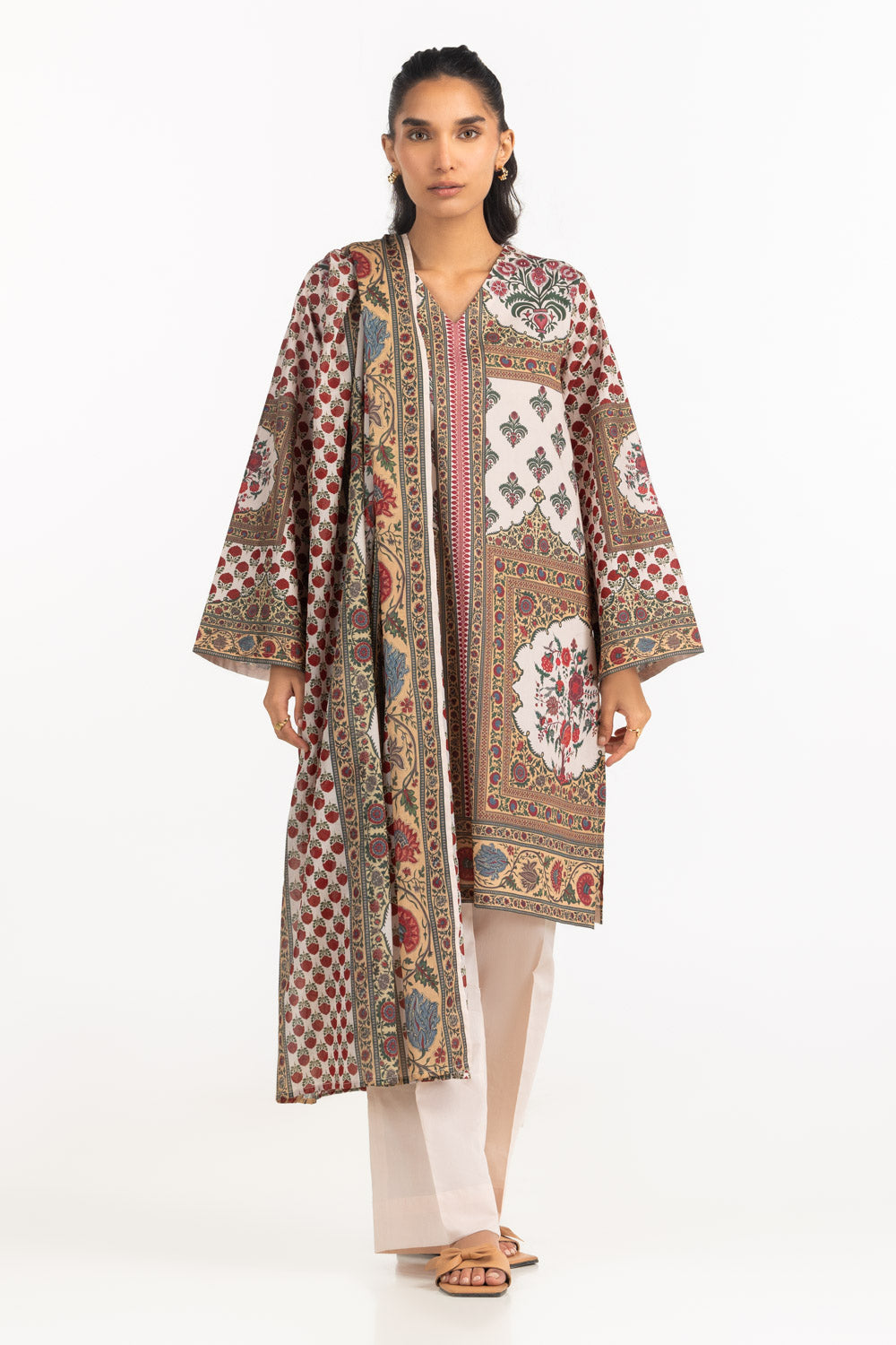 UAE- 3PC Lawn Printed Suit