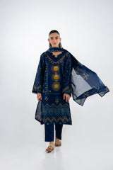 UAE-3PC Lawn Printed Suit IUSTKSD-2342