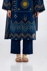 UAE-3PC Lawn Printed Suit IUSTKSD-2342