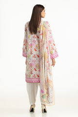 UAE-3PC Lawn Printed Suit