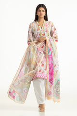 UAE-3PC Lawn Printed Suit