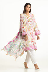 UAE-3PC Lawn Printed Suit