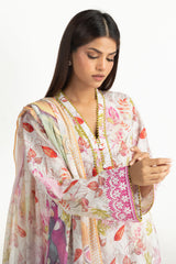 UAE-3PC Lawn Printed Suit