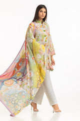 UAE- 3PC Lawn Printed Suit