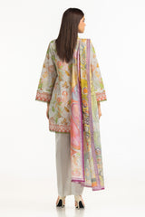 UAE- 3PC Lawn Printed Suit