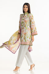 UAE- 3PC Lawn Printed Suit