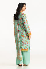 UAE- 3PC Lawn Printed Suit