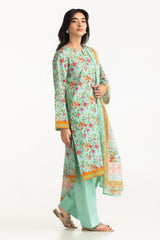 UAE- 3PC Lawn Printed Suit
