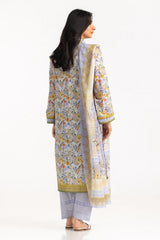 UAE- 3PC Lawn Printed Suit