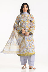 UAE- 3PC Lawn Printed Suit
