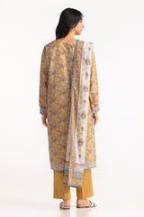 UAE- 3PC Lawn Printed Suit