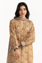 UAE- 3PC Lawn Printed Suit
