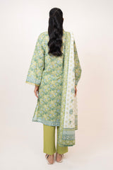 UAE- 3PC Lawn Printed Suit