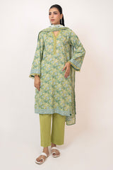 UAE- 3PC Lawn Printed Suit