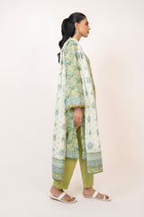 UAE- 3PC Lawn Printed Suit