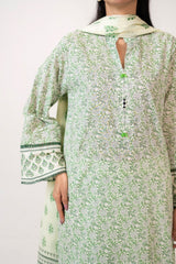 UAE- 3PC Lawn Printed Suit