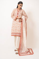 UAE- 3PC Lawn Printed Suit